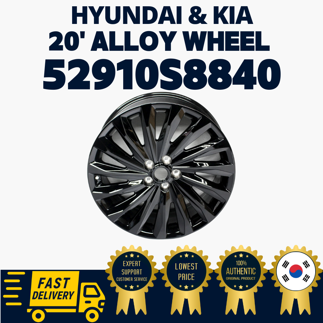 GENUINE OEM Hyundai Kia 20 Inch Black Alloy Wheel Palisade