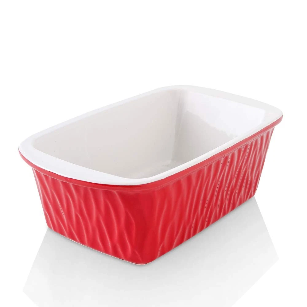 Ceramic Loaf Pan, Bread Baking Pan, 9 x 5 inch Baking Dish, Rectangular Bakew...