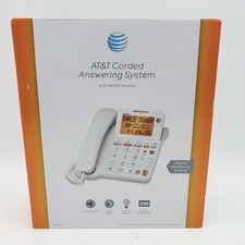 AT T Corded Phone System w/Answering Machine Big Buttons Large Display CL4940