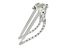 Forcella classica 20” Lowrider tripla quadrata ritorta quadrata molla piegata 1” cromata.