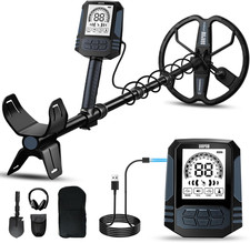 SUNPOW Rechargeable Metal Detector for Adults - 2500Mah Lithium Battery for 35H