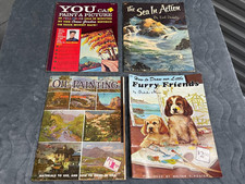 Lot of 4 VTG How To Paint  Draw Books Walter T Foster Conni Gordon Oil Painting
