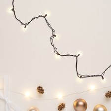 Northlight 10 Count Clear Mini Christmas Light Set, Brown Wire