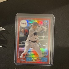 2022 Topps Chrome Ben Baller Freddy Freeman Red Refractor 5/5 No. 87BC-11