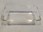 Vintage PYREX Clear Glass Bread Loaf Pan #214 USA OLD STAMP