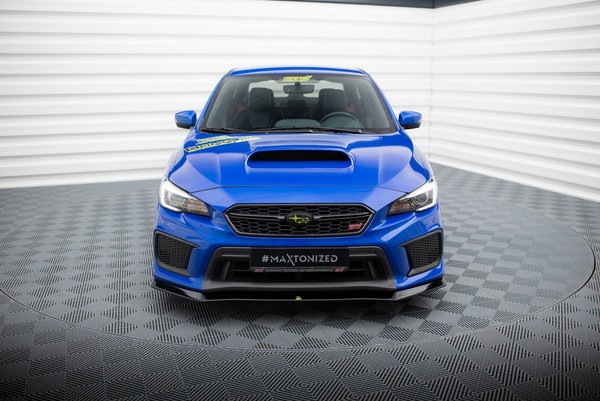 Maxton Design Frontlippe V.1 Passend FüR Subaru WRX STI Mk1 FL Schwarz Hochglanz-image