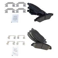 For Cadillac CTS 2008-2014 TRQ BFA20158 Ceramic Front & Rear Disc Brake Pads