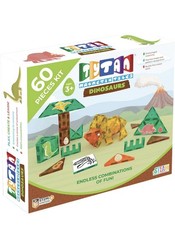 Tytan Tiles 60 Piece Magnetic Tiles Dino Building Sey STEM NEW