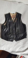 Lederweste Kutte Biker Rocker Rock n Roll, schwarz, Gr. XXL, vintage