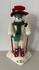 Bombay Snowman Ski Bunny Nutcracker Limited E...