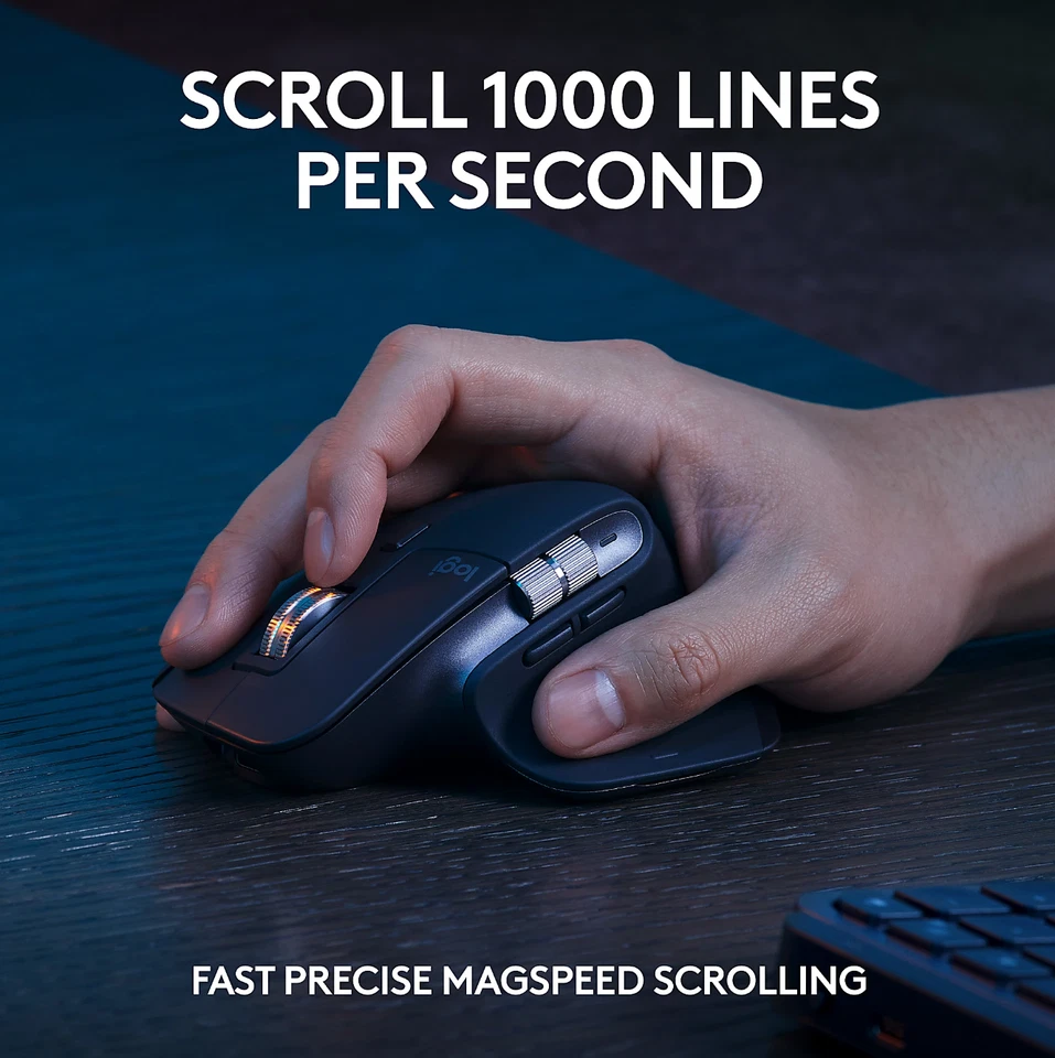 Logitech MX Keys S Wireless Keyboard – Full-Size, Backlit, Bluetooth/USB-C - Image 4 of 4