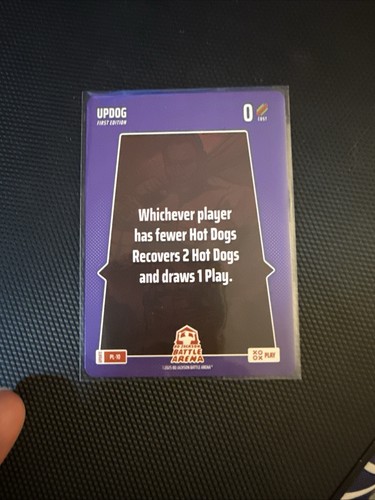 Updog 2025 Bo Jackson Battle Arena Alpha Update Play Card SSP #PL-10