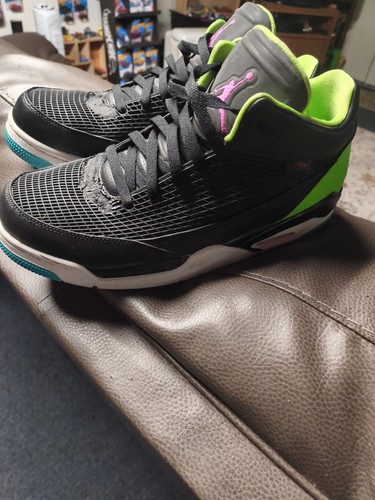Size 10.5 - Air Jordan Flight Club 80s Black Lime