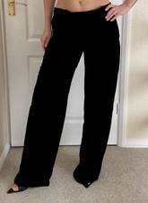 ALEXANDER MCQUEEN VELVET WIDE-LEG TROUSERS IT40/UK8 NEW!