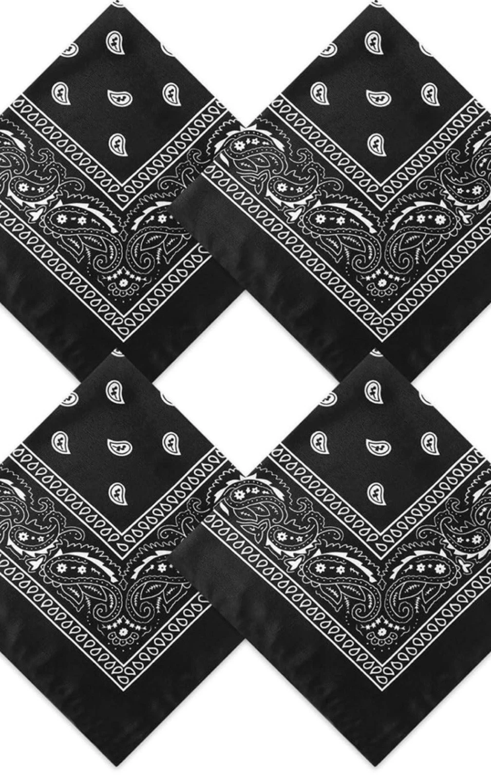 Bucket Hat Black Bandana Cotton Blend Adjustable Lined NWT Unisex Festival Wear