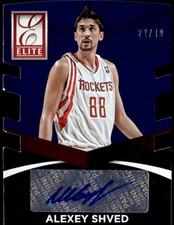 2014-15 Donruss #78 Alexey Shved Elite Status Signatures Blue #/49 Auto E1