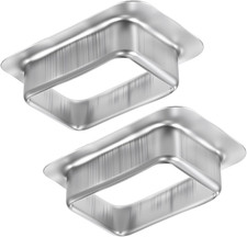 2 Pack 2"x3" Aluminum Rain Gutter Downspout K-Style Drop Outlet