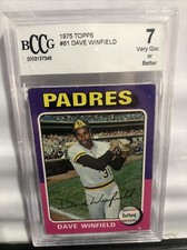 ***Dave Winfield*** 1975 Topps MINI Baseball 61 PSA 7 SAN DIEGO PADRES  *HOF