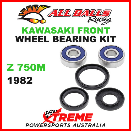 All Balls 25-1310 Kawasaki Z750M Z 750M 1982 Front Wheel Bearing Kit - Foto 1 di 2