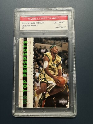 LeBron James 2003 Upper Deck UD Top Prospects 3 RC Rookie MLGS 10 