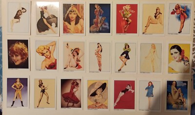 50 carte de collection femmes Pin up 6,5x9 cm 1 a 50 Esquire Vargas