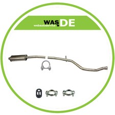Auspuff Mittelschalldämpfer Peugeot 206 CC & Schrägheck 1.6 16V + Montagesatz