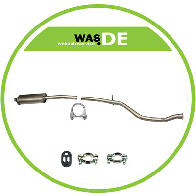 Auspuff Mittelschalldämpfer Peugeot 206 CC & Schrägheck 1.6 16V + Montagesatz