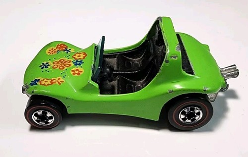 Vintage Hot Wheels Redline Flying Colors Lime Green Dune Daddy 1/64 Diecast - Picture 4 of 10