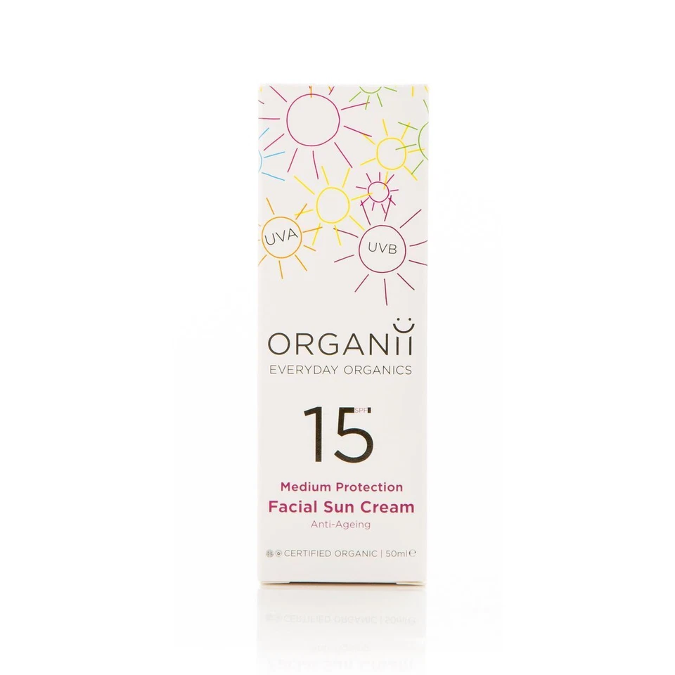 Organii Organic Vegan Facial Sun Cream SPF15 50ml - Image 3 of 3
