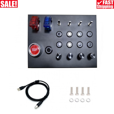Simplayer Button Box Sim Racing Button Box Accessory for Sim Racing Games