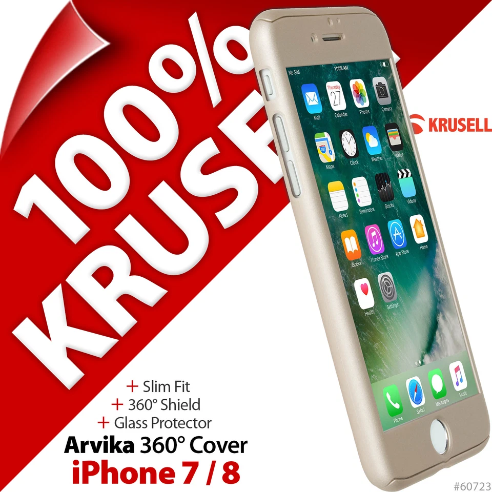 Funda Krusell Arvika 360º + Pantalla Cristal Apple iPhone 6 6S 7 8 y SE (2020) Foto 2 de 4