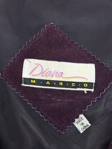 Diana Marco Genuine Suede Royal Purple Western Vest with Lining Size 22/24 - Picture 7 of 8