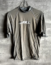 O'Neill Skins 6oz 50 Ultraviolet Protection Rash Gaurd Gray Swim Surf Shirt 2XL