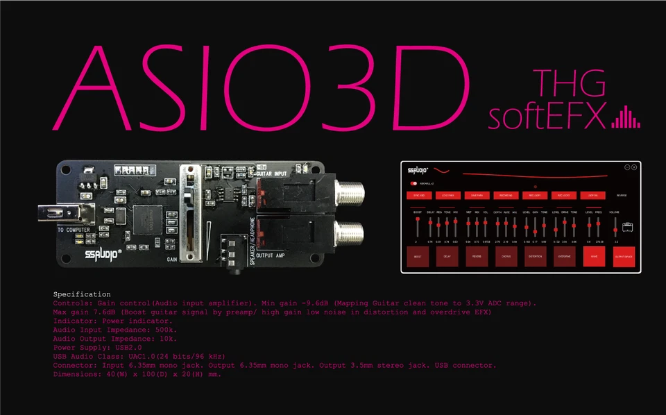 SSAUDIO ASIO 3D Sound Card and THG SoftEFX (Microsoft OS) MultiEFX Software - Image 2 of 3