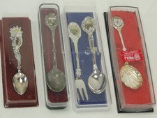 4 x Andenkenl&ouml;ffel Sammlerl&ouml;ffel versilbert (19)