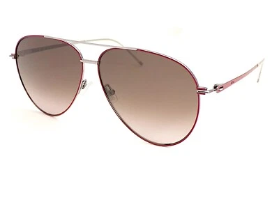 HUGO BOSS Sonnenbrille Rot/Glänzend Ruthenium Mit Gradient Brown Linsen 1461/S - Bild 1 von 4