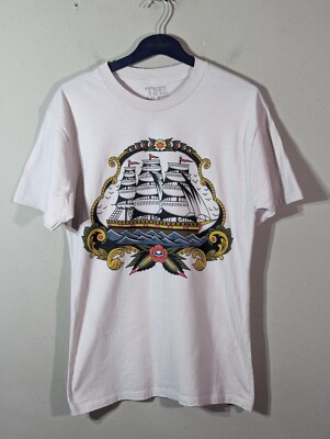 Take It To The Grave Traditional Tattoo Artwork Cutter Pirate Ship Unisex Med