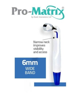 10x Pro-Matrix 6mm Blue Dental Matrix Bands Single-Use Disposable