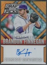 2014 Panini Prizm Perennial Draft Picks Brandon Finnegan#17 Orange Auto /60 Reds