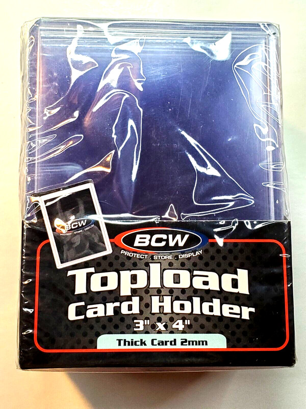 25 Thick 3 X 4 Ultra Clear 79pt Rigid Pro Top Loaders - BCW Supplies