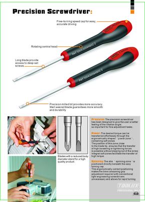 High Precision Screwdriver Torx/Torx Tamperproof/Slotted/Phillips Size Option