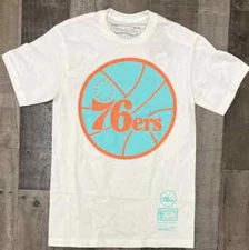 Mitchell & Ness Philadelphia 76ers Ocean Dreams AQUA WATERMELON PINK T- Shirt