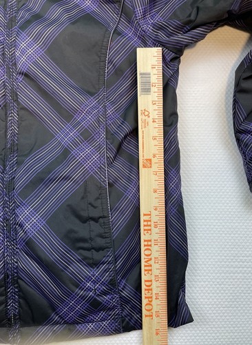 Zero Xposur Women's Jacket Size M Purple Geometric Reversible Fleece Full Zip - Picture 9 of 13