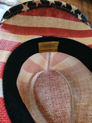 Gold Coast Sunwear Patriotic USA Stars Stripes Flag Cowboy  display picture 1
