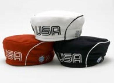 2006 Team USA Olympics Roots beret hat cap red OR white OR blue + 2026 TradeCard