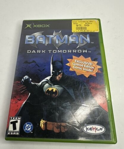 Batman Dark Tomorrow Xbox Videogioco 2003 TESTATO Microsoft Xbox - Foto 1 di 8