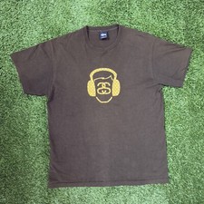Vintage Stussy Louis Vuitton 90’s Made in USA Collaboration Headphone T Shirt L