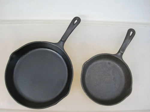 Wagner 8" + 10" Cast Iron Skillet SMOOTH & FLAT - FAST SHIPPING
