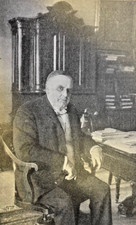 1901 Vintage Magazine Illustration President William McKinley Seated