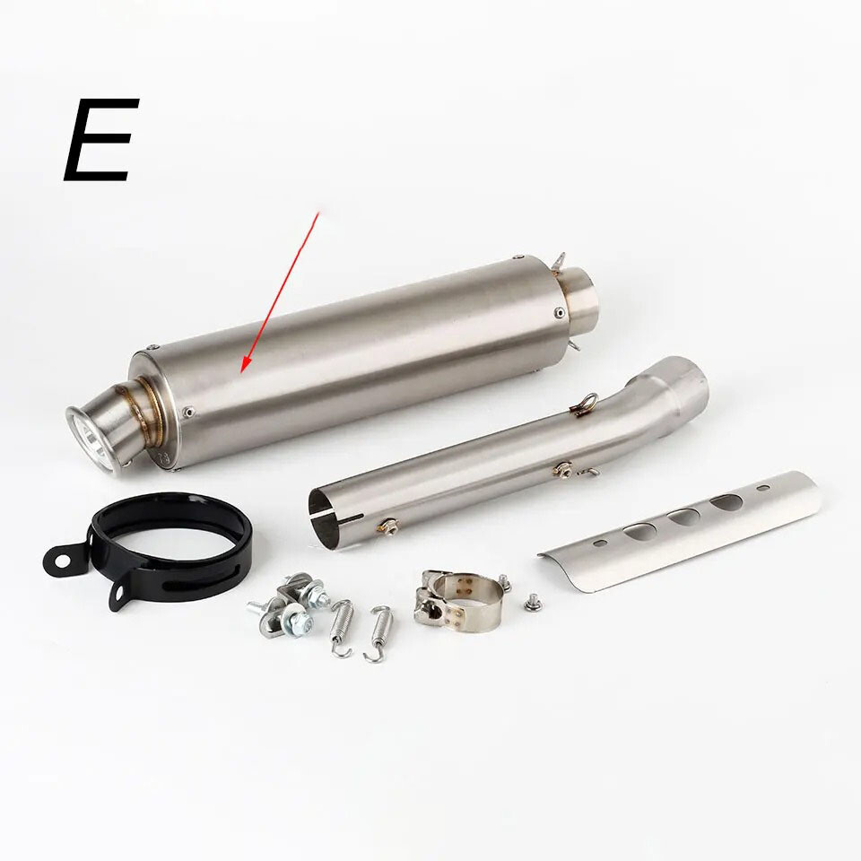 Slip-On ﻿Muffler Tips Exhaust Mid Link Pipe For Yamaha Tenere 700